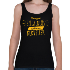 PRINTFASHION Nem vagyok szégyenlős - Női atléta - Fekete női trikó