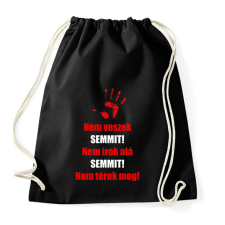 PRINTFASHION Nem veszek semmit - Sportzsák, Tornazsák - Fekete tornazsák