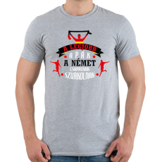 PRINTFASHION Német csapat - Férfi póló - Sport szürke