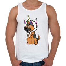 PRINTFASHION Német egyszarvújuhász - Férfi atléta - Fehér