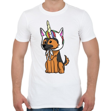 PRINTFASHION Német egyszarvújuhász - Férfi póló - Fehér