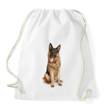 PRINTFASHION Német juhász kutyás póló - Sportzsák, Tornazsák - Fehér tornazsák