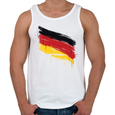 PRINTFASHION Német zászló - Férfi atléta - Fehér atléta, trikó
