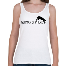 PRINTFASHION Németjuhász doggoo - Női atléta - Fehér női trikó