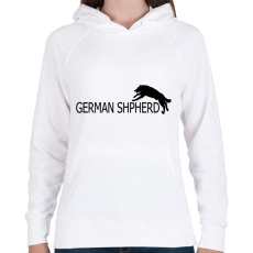 PRINTFASHION Németjuhász doggoo - Női kapucnis pulóver - Fehér
