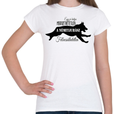 PRINTFASHION németjuhász - Női póló - Fehér női póló