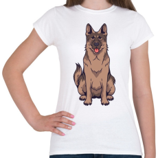 PRINTFASHION Németjuhász - Női póló - Fehér