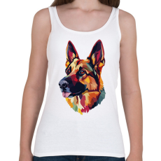 PRINTFASHION Németjuhász Portré - Női atléta - Fehér