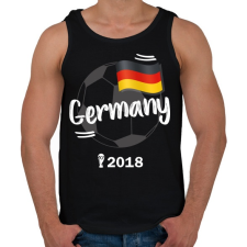 PRINTFASHION Németország - Férfi atléta - Fekete atléta, trikó