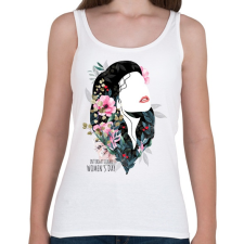 PRINTFASHION Nemzetközi nőnap - Női atléta - Fehér női trikó