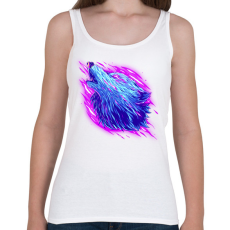 PRINTFASHION Neon farkas - Női atléta - Fehér