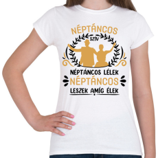 PRINTFASHION Néptáncos szív - Női póló - Fehér