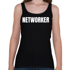 PRINTFASHION NETWORKER - Női atléta - Fekete