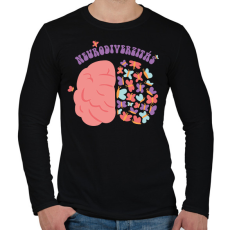 PRINTFASHION Neurodiverzitás - Férfi hosszú ujjú póló - Fekete