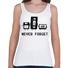 PRINTFASHION Never forget... - Női atléta - Fehér