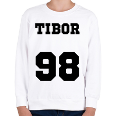 PRINTFASHION Neves mez - Egyedi névvel és számmal  - Gyerek pulóver - Fehér