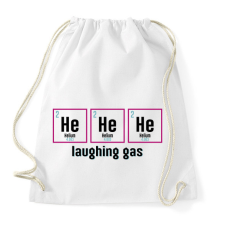 PRINTFASHION Nevető gáz - Sportzsák, Tornazsák - Fehér tornazsák