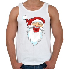 PRINTFASHION Nevető télapó - Férfi atléta - Fehér