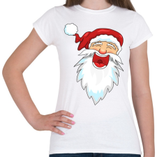 PRINTFASHION Nevető télapó - Női póló - Fehér női póló