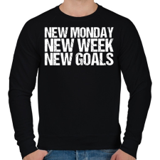 PRINTFASHION New Goals - Férfi pulóver - Fekete férfi pulóver, kardigán