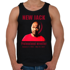 PRINTFASHION new jack - Férfi atléta - Fekete atléta, trikó