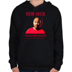 PRINTFASHION new jack - Gyerek kapucnis pulóver - Fekete