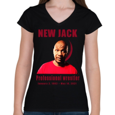 PRINTFASHION new jack - Női V-nyakú póló - Fekete női póló