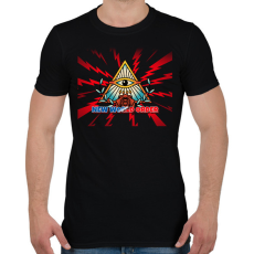 PRINTFASHION NEW WORLD ORDER - Férfi póló - Fekete