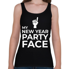 PRINTFASHION NEW YEAR PARTY FACE - Női atléta - Fekete