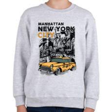 PRINTFASHION New York City - Gyerek pulóver - Sport szürke
