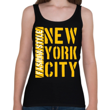 PRINTFASHION New York City  - Női atléta - Fekete női trikó