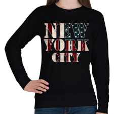 PRINTFASHION New York City  - Női pulóver - Fekete női pulóver, kardigán