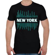 PRINTFASHION New York  - Férfi póló - Fekete férfi póló