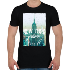 PRINTFASHION New York mindig jó ötlet - Férfi póló - Fekete férfi póló