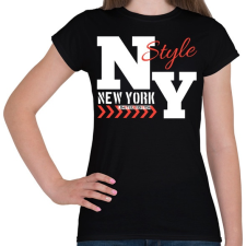 PRINTFASHION New York  - Női póló - Fekete női póló