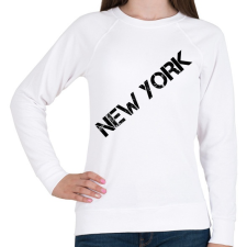 PRINTFASHION New York - Női pulóver - Fehér női pulóver, kardigán