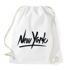 PRINTFASHION New York - Sportzsák, Tornazsák - Fehér tornazsák