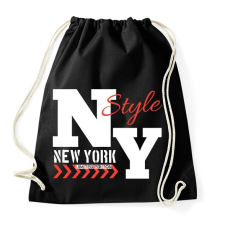 PRINTFASHION New York - Sportzsák, Tornazsák - Fekete tornazsák