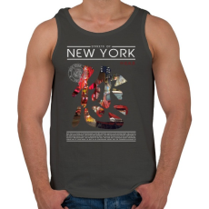 PRINTFASHION New York utcái - Férfi atléta - Sötétszürke