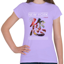 PRINTFASHION New York utcái - Női póló - Viola női póló