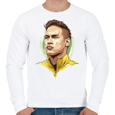PRINTFASHION Neymar da Silva Santos Júnior - Férfi pulóver - Fehér férfi pulóver, kardigán