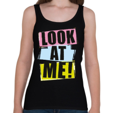 PRINTFASHION Nezz ram! - Női atléta - Fekete női trikó