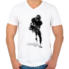 PRINTFASHION NFL Minnesota Vikings - Férfi V-nyakú póló - Fehér férfi póló