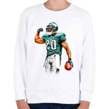 PRINTFASHION NFL Philadelphia Eagles - Gyerek pulóver - Fehér gyerek pulóver, kardigán