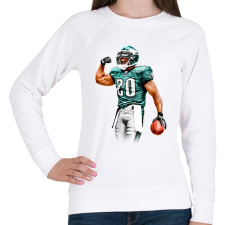 PRINTFASHION NFL Philadelphia Eagles - Női pulóver - Fehér női pulóver, kardigán