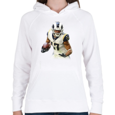 PRINTFASHION NFL Player - Női kapucnis pulóver - Fehér