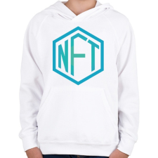 PRINTFASHION NFT - non fungible token - Gyerek kapucnis pulóver - Fehér gyerek pulóver, kardigán