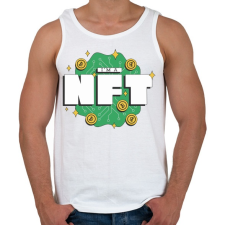 PRINTFASHION NFT vagyok - non fungibe token - Férfi atléta - Fehér atléta, trikó