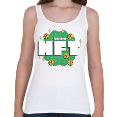 PRINTFASHION NFT vagyok - non fungibe token - Női atléta - Fehér