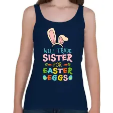 PRINTFASHION Nice deal - Női atléta - Sötétkék női trikó